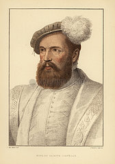 Monsieur de Saincte Corneille  French man at the court of King Henry VIII.