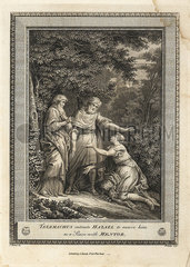Telemachus entreats Hazael to receive him as a slave with Mentor.