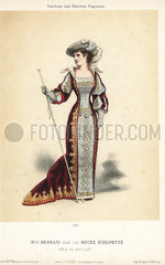 Mlle. Julia Bennati as Batilde in Les Noces d'Olivette  1879.