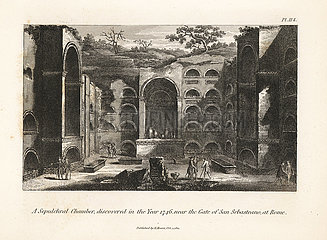 Sepulchral chamber discovered in 1746 near the Gate of San Sebasteano.