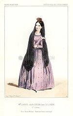 Mlle. Anne Benoite Louise Lavoye as Zerlina in La Sirene  1844.
