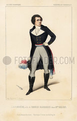Adolphe Laferriere as Charles Barbaroux in Madame Roland  1843.