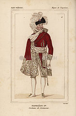 Emperor Napoleon Ist  in ceremonial robes  1804.