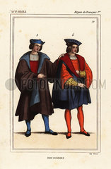 Fashions of bourgeois men of Paris  reign of King Francis I of France.