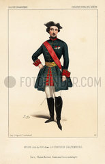 Milon as the Duke in La Comtesse d'Altemberg  1844.
