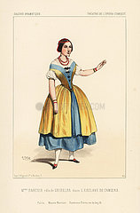 Opera singer Celestine Darcier as Griselda in L'Esclave de Camoens  1843.