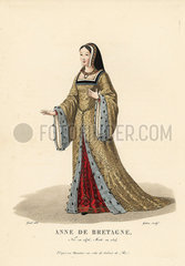 Anne of Britanny  wife to King Charles VIII and King Louis XII of France  1476-1514.