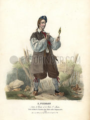 E. Pierson as Kabri le Sabotier in Kabri  1822.