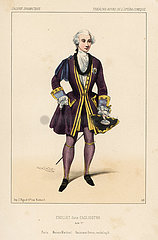 French singer Jean-Baptiste Chollet in the comic opera Cagliostro  1844.
