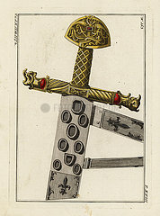 Charlemagne's sword  sheath and hilt.