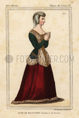 Anne Rogier de Beaufort  Vicomtesse de Turenne 1435-1479.