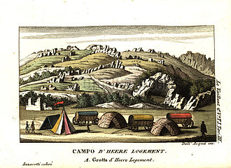 Francois Le Vaillant's camp at Heere  Verloore Valley.