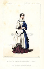 Emilie-Honorine Guyon as Marie in Les Orphelines D'Anvers  1844.