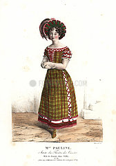 Mlle Pauline as Jeanny in the vaudeville piece Trilby  1823.