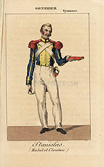 Gontier as Stanislas in Michel et Christine at the Theatre du Gymnase  1821.