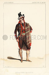 Dancer Georges Elie as Inigo in the ballet Paquita  1846.