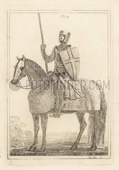 Knight or man at arms in armour of the time of King Henry II.