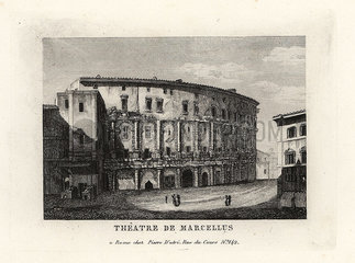 View of the Theatre of Marcellus  Rome  1849.