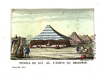 King Ali's tent at Benowm  Kingdom of Ludamar.