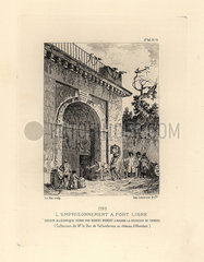 Marie Antoinette imprisoned at Prison de Port-Libre.