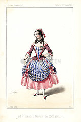 Marie Julie Elizabeth Pitron as Fanchon in Gentil Bernard  1846.