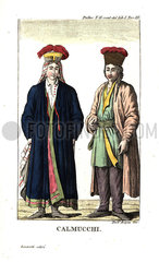 Kalmyks in traditional costume.