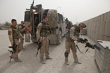 Dutch military on patrol in Kunduz  Afghanistan