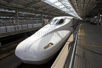 Hi-speed train in Osaka