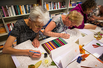 coloring book for adults is a new hype in Europe