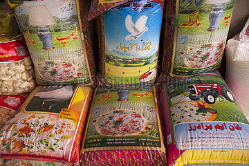 rice bags in Kunduz  Afghanistan