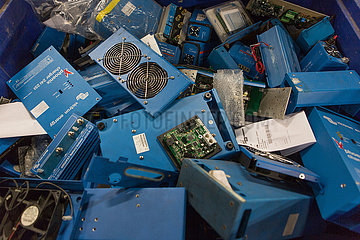 recycling plant for computers and electronics