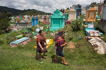 The cemetery at chichicastenango  guatamala