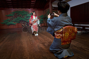traditional kimono in Japan