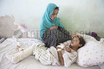 victims of a roadsidebomb in Kunduz province  Afghanistan