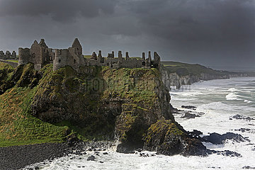 Dunluce castle  abandonded in 1939