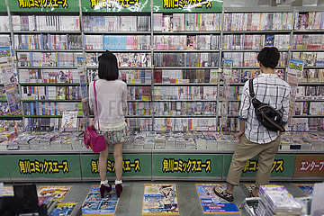 manga book store in Japan
