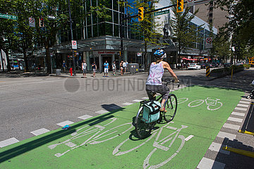 cyclist in Vancouver