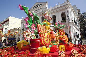 decorations during Chinese new year in Macau  China