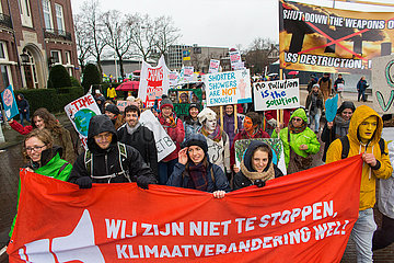 protest in Amsterdam against climate change