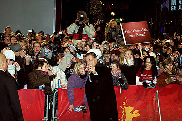Leonardo DiCaprio inmitten seiner Fans