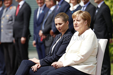 Bundeskanzleramt Treffen Merkel Frederiksen