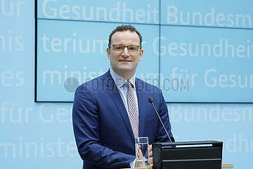 Jens Spahn - Pressekonferenz zum Thema Digitale Versorgung-Gesetz