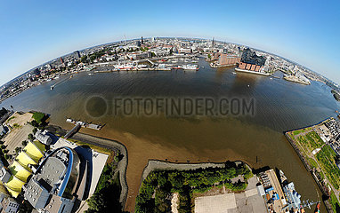Luftbild Panorama Hamburg