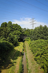 Schmutzwasserkanal  Herne  Ruhrgebiet  Dortmund  Deutschland