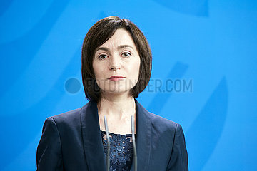 Berlin  Deutschland - Maia Sandu  Ministerpraesidentin der Republik Moldau.