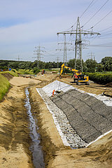 Fluss-Renaturierung  Boye  Bottrop  Ruhrgebiet  Nordrhein-Westfalen  Deutschland