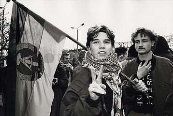 7. April 1991  Erfurt  Anti- Kohl- Demonstration
