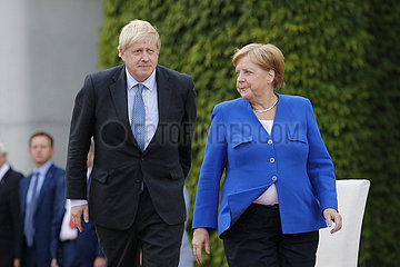 Bundeskanzleramt Treffen Merkel Johnson