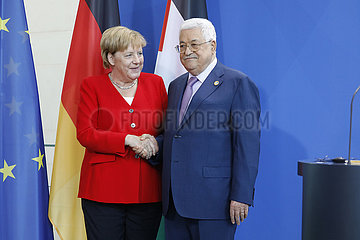 Bundeskanzleramt Treffen Merkel Abbas