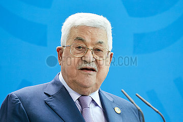 Berlin  Deutschland - Mahmoud Abbas  der Praesident der Palaestinensischen Autonomiebehoerde.